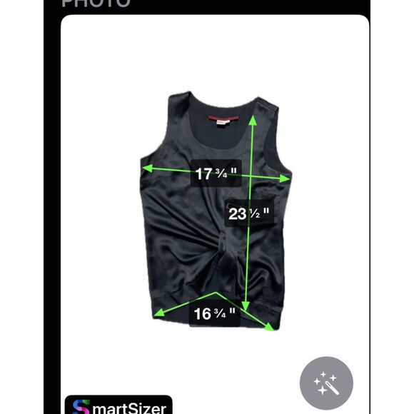 Emma Black Fab SILK blouse with tab tie  size 8 - Picture 2 of 6